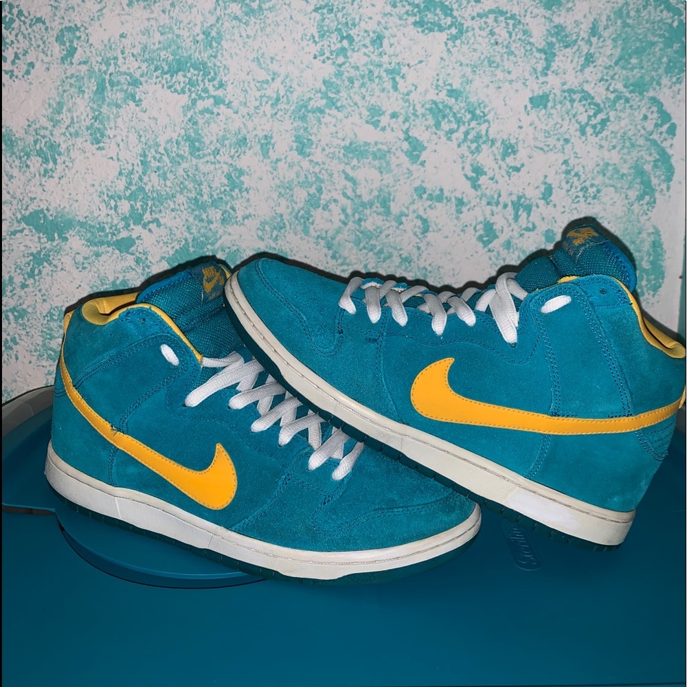 Nike Sb dunk high tropical teal